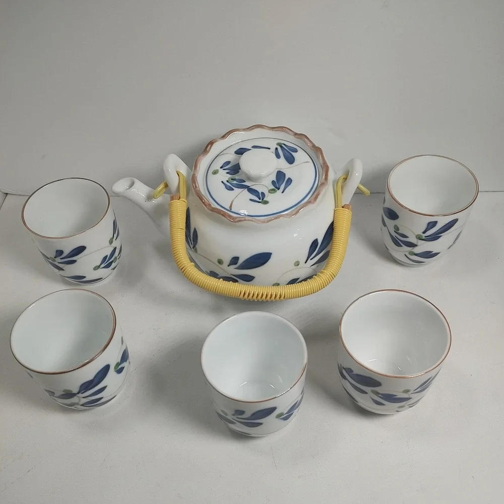 Vintage Chinese 6-Piece Porcelain‎ Tea Set in Original Gift Box NEW